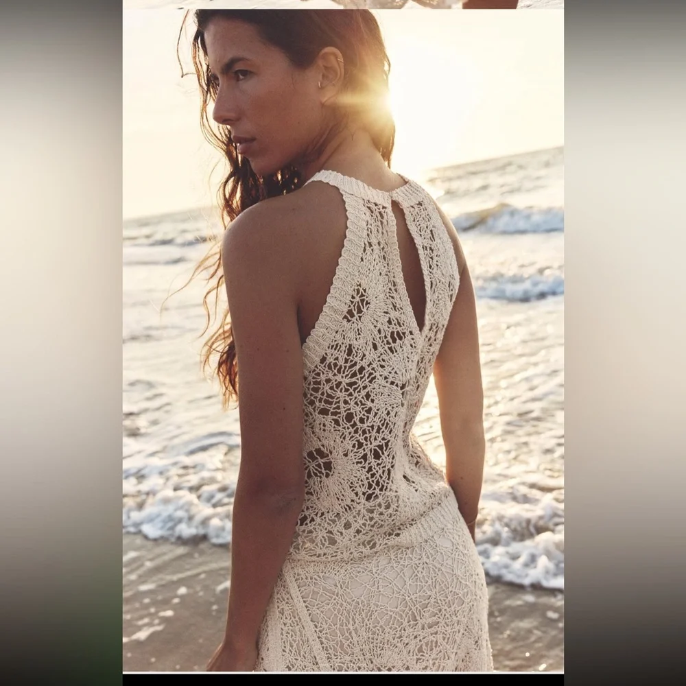 Zara crochet halter top 2025 - Picture 2 of 14